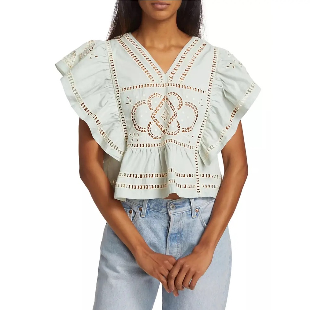 NWT Sea New York Blaire Eyelet Top